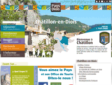 Tablet Screenshot of chatillonendiois-tourisme.com